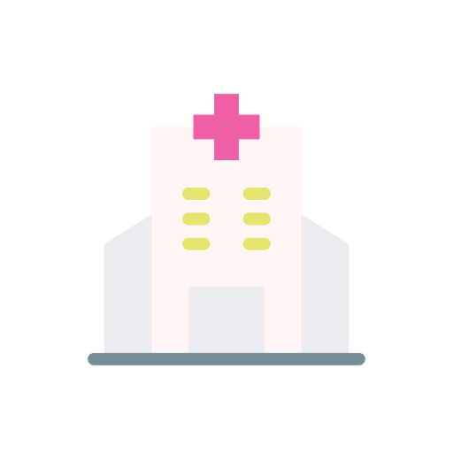 Hospital healthcare and medical urban hospitalization icon Hospital healthcare and medical urban hospitalization icon