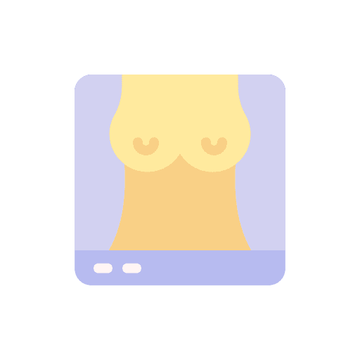Mammogram health exam boobs icon Mammogram health exam boobs icon