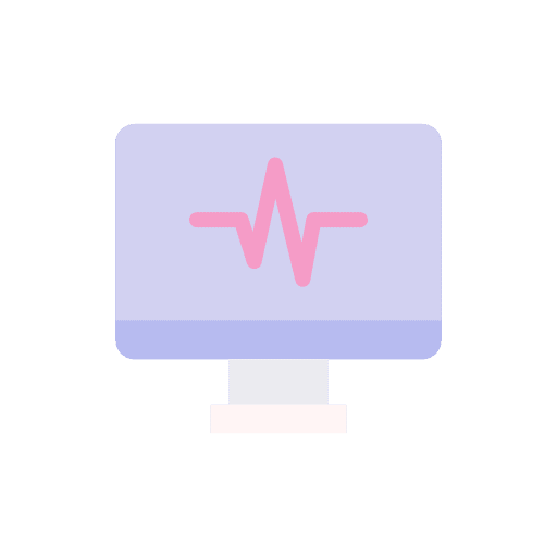 Monitor technology screen healthcare and medical icon Monitor technology screen healthcare and medical icon