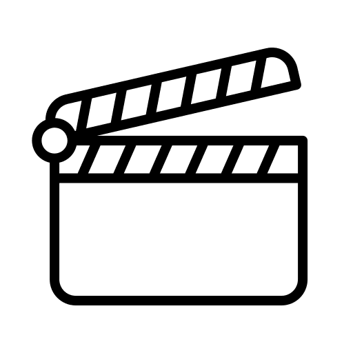 Clapperboard entertainment cinema clapboard icon
