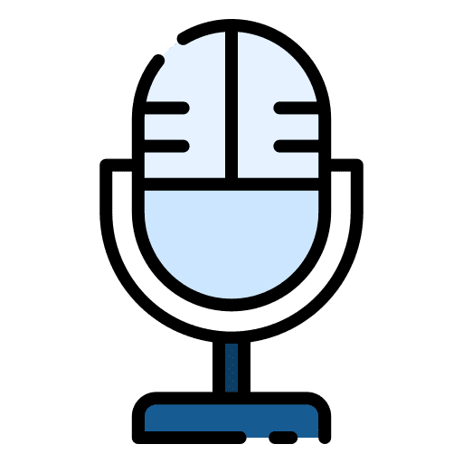 Microphone voice recording music and multimedia vintage icon Microphone voice recording music and multimedia vintage icon