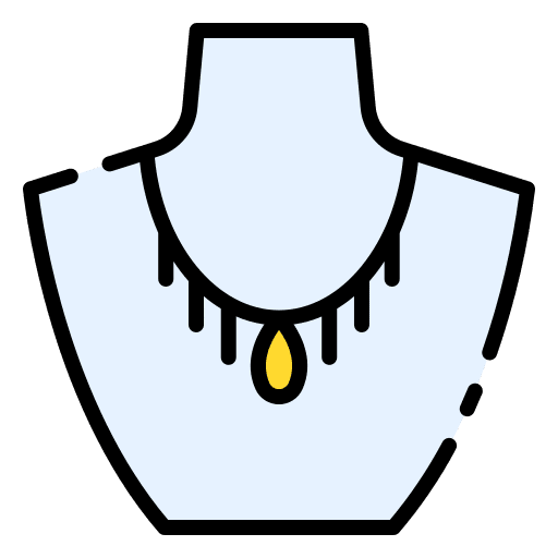 Necklace fashion diamond jewel icon Necklace fashion diamond jewel icon