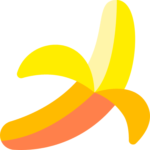 Banana vegetarian vegan organic icon