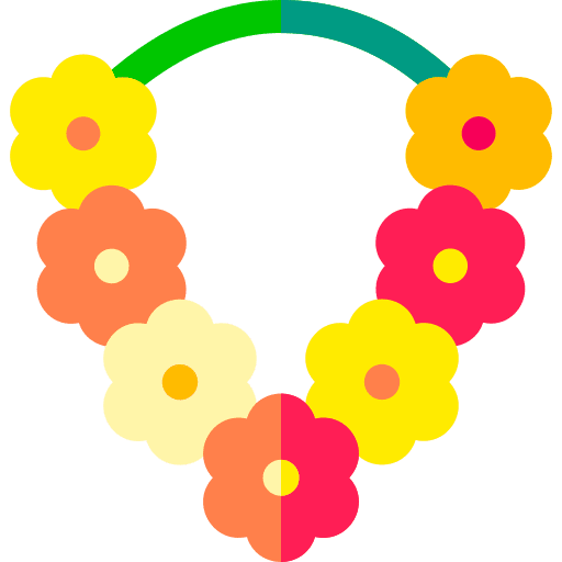 Flower necklace travel flower fashion icon
