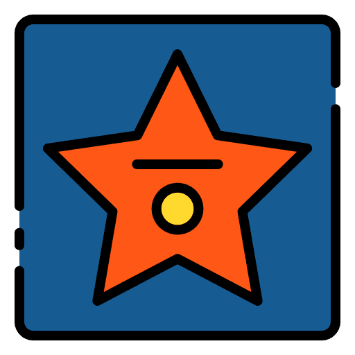 Walk of fame success entertainment star icon Walk of fame success entertainment star icon