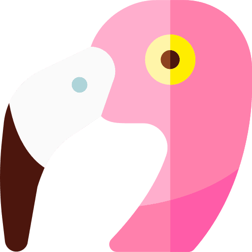 Flamingo garden fauna bird icon Flamingo garden fauna bird icon