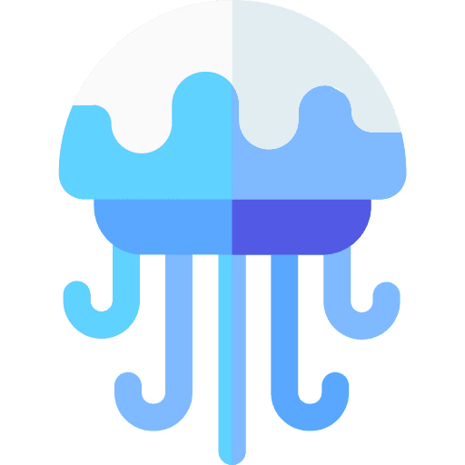 Jellyfish aquatic jellyfish animal kingdom icon Jellyfish aquatic jellyfish animal kingdom icon