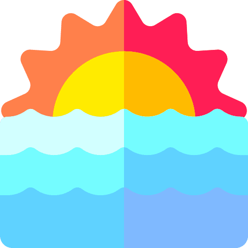 Sunset nature sea sunrise icon Sunset nature sea sunrise icon