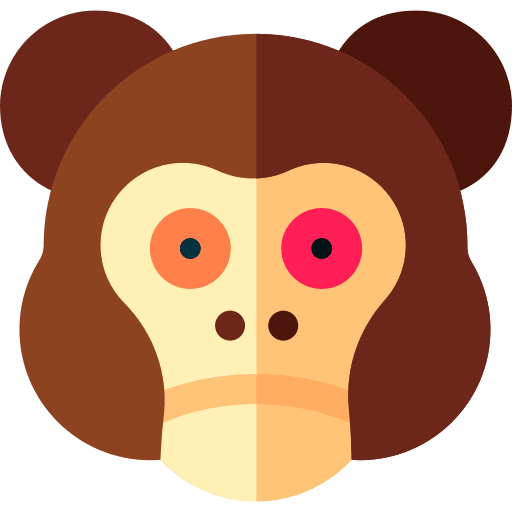 Monkey animal kingdom mammal wild life icon Monkey animal kingdom mammal wild life icon