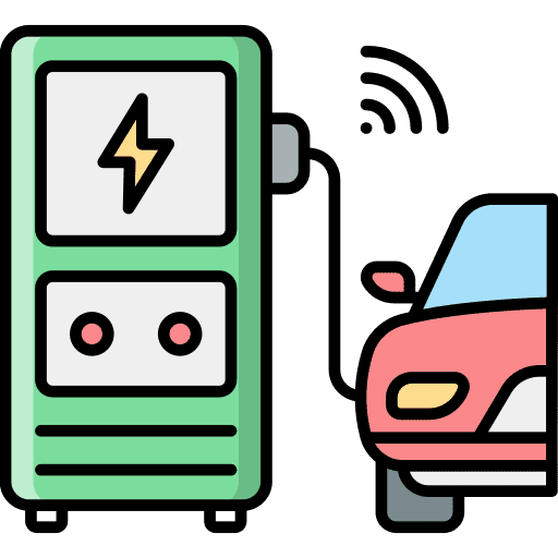 Charging station charging station transportation electric car icon