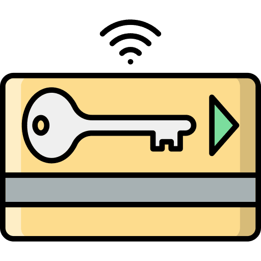 Keycard keycard smart card access icon