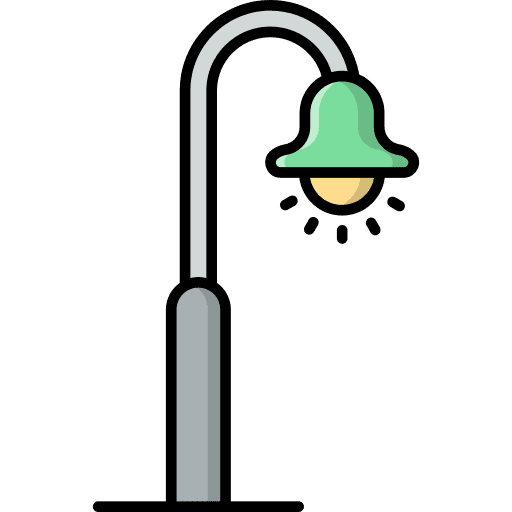 Street lamp street lamp light bulb lamp post icon