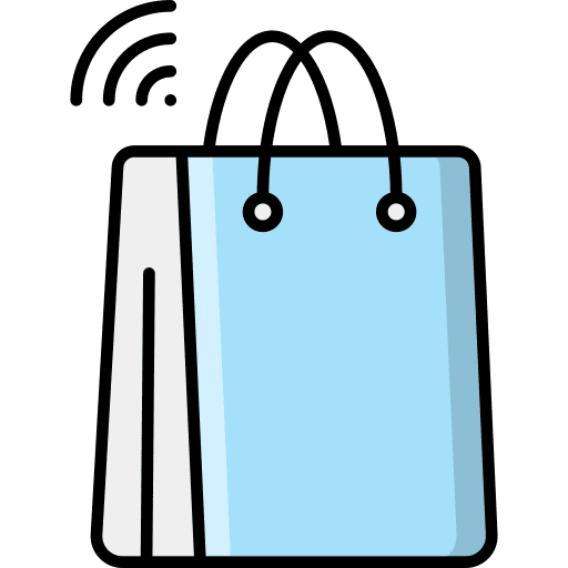 Retail store smart ecommerce icon
