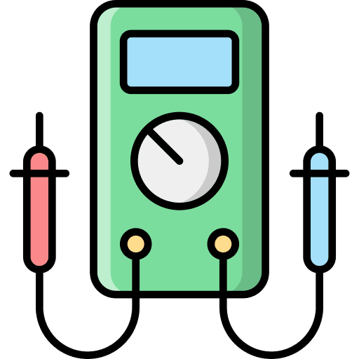 Voltmeter multimeter voltage measure icon