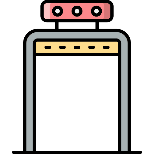 Metal detector security gate metal detector electronics icon