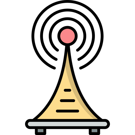 Signal tower signal tower wireless connectivity communications icon