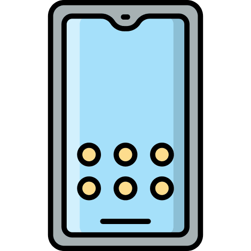 Smartphone ui electronics unlock pattern icon