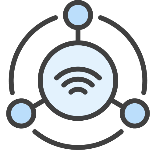 Wireless wi fi iot solution icon