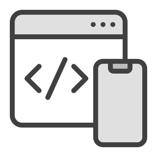 Development web window code icon