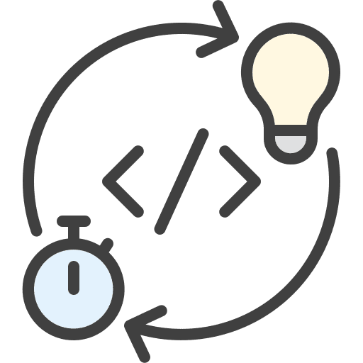 Implementation stopwatch implementation kanban icon