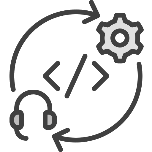 Remote solution develop industry icon