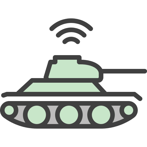 Tank wi fi battle military icon