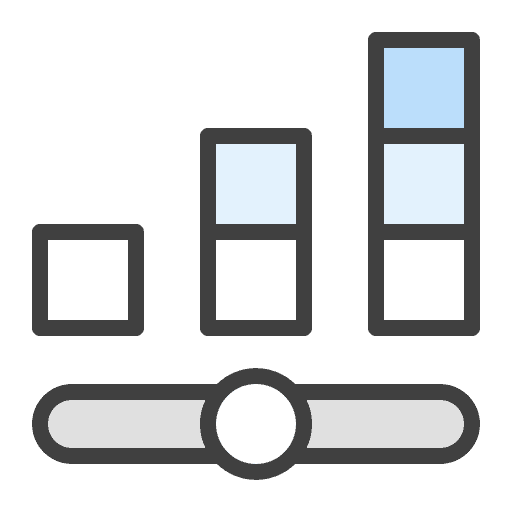 Customization personalization audio equalization icon
