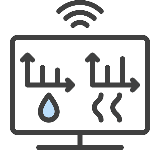 Indicators wi fi smart home climate icon