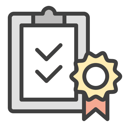 Quality approval ribbon badge premium icon