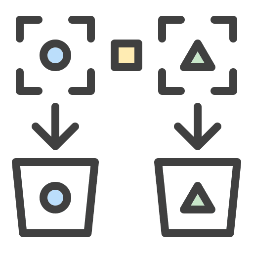 Sorting ai sorting counting icon