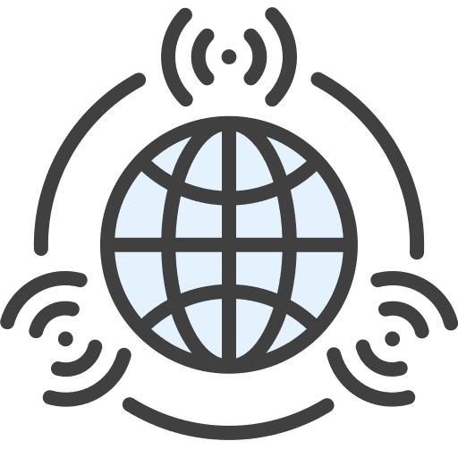 Internet 5g global wi fi icon