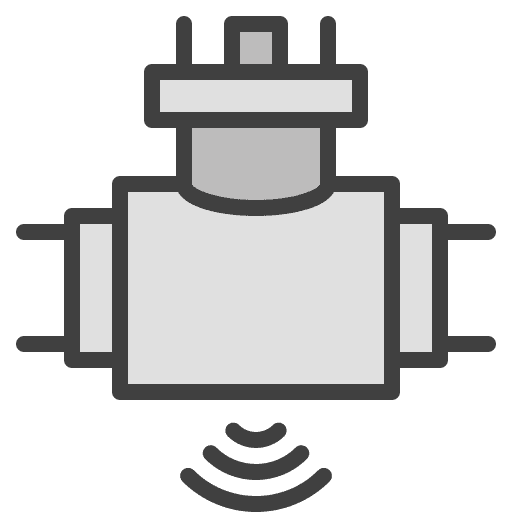 Pressure wi fi internet of things industry icon