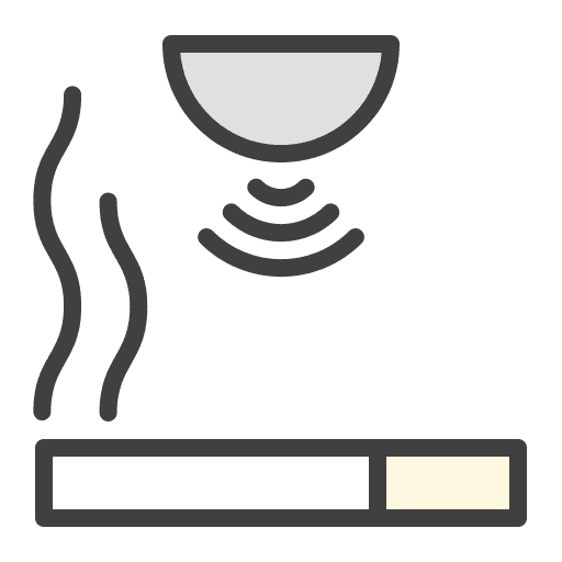Sensor wi fi smoke fire control icon