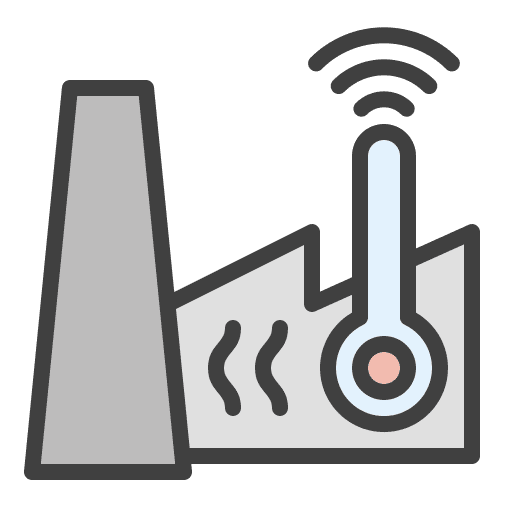 Temperature working conditions temperature iot icon