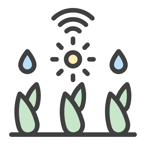 Auto agronomy irrigation system industry icon