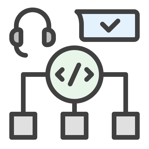 Development support industry learning icon