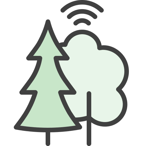 Forest wi fi forest forestry icon