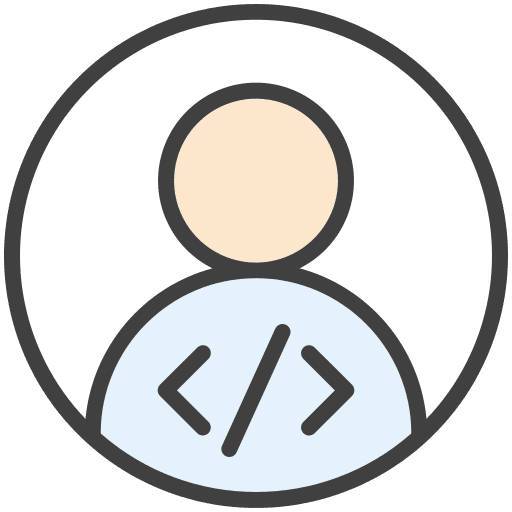 Programmer coder admin software icon