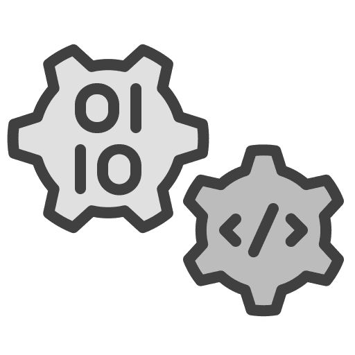 Code data industry settings icon