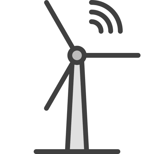 Windmill wi fi industry wind icon