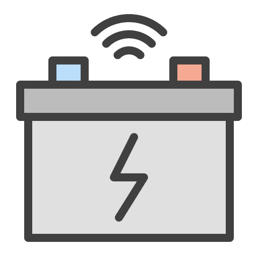 Battery industry charging battery accumulator icon