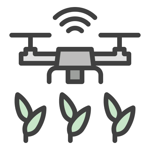 Drone industry 4.0 industry drone icon