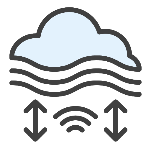 Fog working conditions wi fi climate icon
