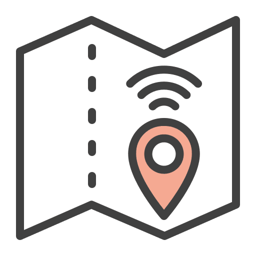 Location sensor wi fi map icon