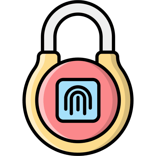 Fingerprint security identification fingerprint icon