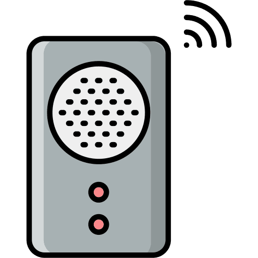 Doorbell smart electronics wifi signal icon Doorbell smart electronics wifi signal icon