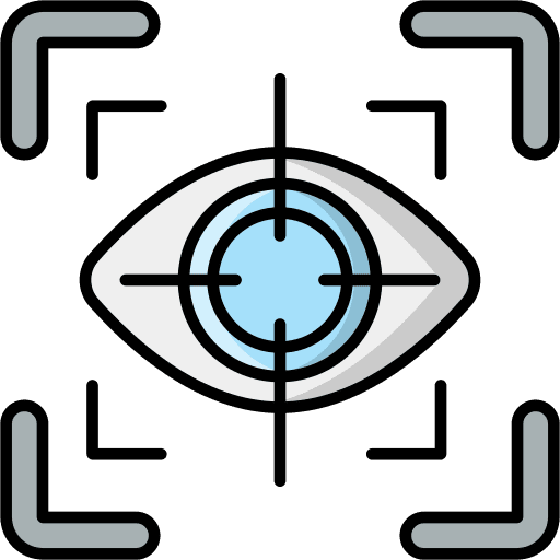 Eye scanner ui technology electronics icon Eye scanner ui technology electronics icon