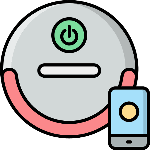 Robot vacuum robot vacuum electronics smartphone icon Robot vacuum robot vacuum electronics smartphone icon
