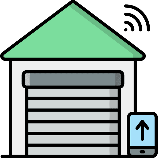 Smart garage smart home home automation smartphone icon Smart garage smart home home automation smartphone icon