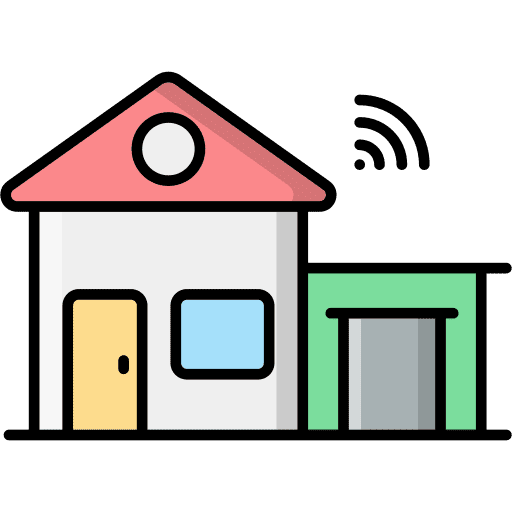 Smart home smart home real estate wireless connectivity icon Smart home smart home real estate wireless connectivity icon